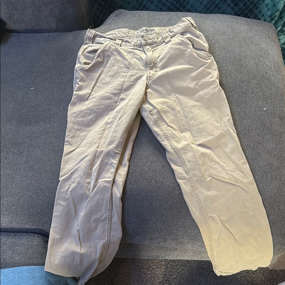 Men's Carhartt 32x32 Relaxed Fit Tan Jeans